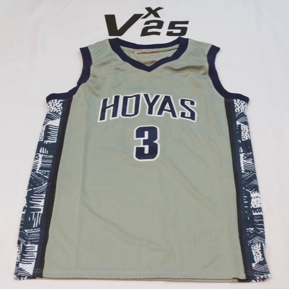 Men's Georgetown Hoyas Allen Iverson Throwback Basketball Jersey Size Large